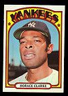 1972 Topps 387 Horace Clarke Yankees NM MT