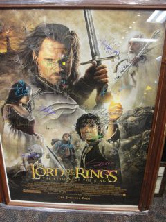 The Lord of The Rings Autographed Return of The King Poster Rhys Davis 