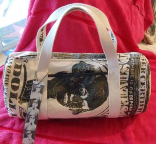 Andy Warhol♥loop Nyc♥$1♥DOLLAR Bill♥canvas Duffle Bag♥pop 