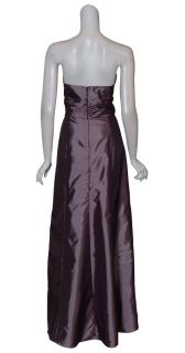 Amsale Iridescent Amethyst Taffeta Eve Gown Dress 6 New