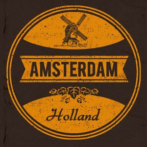 Amsterdam Euro Superbad Marijuana Beer Pot Vintage T Shirt College 