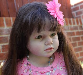 Beautiful Reborn Girl Doll   Angelica Sculpted by Reva Schick
