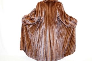 Angelo Danzi Lunaraine Italian Female Mink Fur Coat Jacket 93 Sweep 