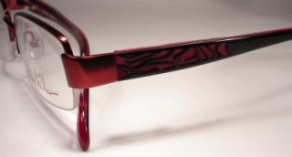Nicole Miller Carnivale Red Women Eyeglass Frames Eyewear New Designer 