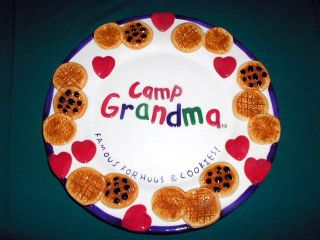 Plate Camp Grandma Cookies Gift Camp Grandma Plate New