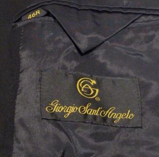 Giorgio Sant Angelo Mens Wool Sportcoat Blazer Sz 45 R