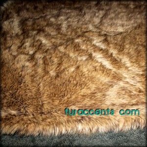   Fur Accent Rug Mink Rabbit Fox Wolf Bear Sheepskin Throw Blanket