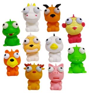 10pcs Eye Poppers Keychain Animal Party Favor