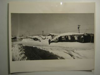 Anchorage Alaska US Army Supplies Burried WW2 Photo