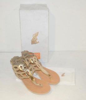 Ancient Greek Size 35 Platinum Medea Sandals