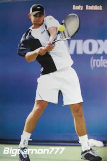 andy roddick play tennis poster