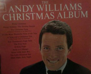 The Andy Williams Christmas Album Vintage LP Columbia CS 8887 Stereo 