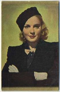 Anna Sten Vintage 1936 Danmarks Film Stars Trading Card 76