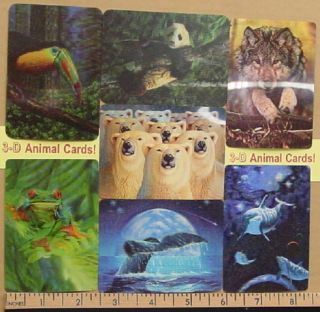 beautiful informative 3 d animal cards