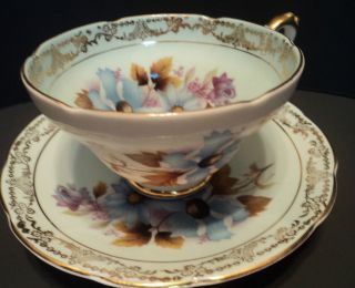 Vintage Royal Sutherland Staffordshire Floral Bone China Tea Cup 
