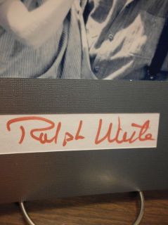 Ralph Waite Autograph The Waltons Display Signed Signature COA 