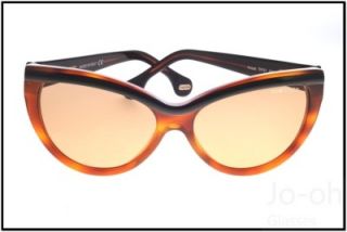 Tom Ford Anouk TF057 Sunglasses Cateye Black Havana 501 New Authentic 