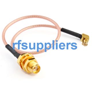 MCX Male Edge Mount Antenna Connector 50 Ohm Goldplate