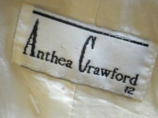 anthea crawford cream dress crop jacket size 14