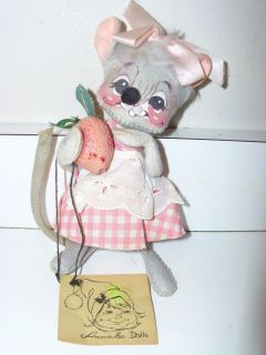 Annalee Dolls Mouse Holding Strawberry