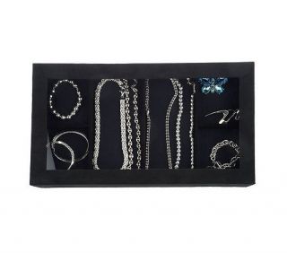   in Drawer Jewelry Box Boxes Lori Greiner Anti Tarnish Black