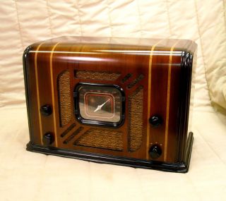 Old Antique Wood Remler Vintage Tube Radio   Restored Working Art Deco 