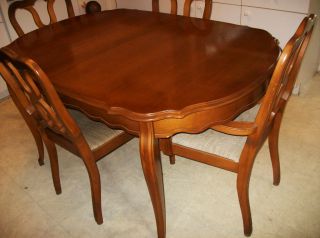 VINTAGE 1960s BASSETT FURNITURES DINING SETS;(CABINET, TABLE & CHAIRS 