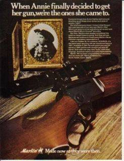 1972 Marlin Ad Golden 39 Rifle Annie Oakley