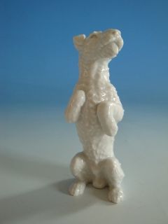 Antique Meissen Fox Terrier Porcelain Figurine