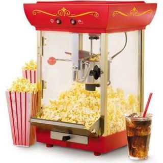 Mini Popcorn Machine Tabletop Vintage Pop Corn Maker Kettle Popper LPM 