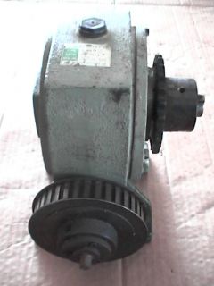 AOKI SEIMITSU GEAR REDUCER TYPE LA2 RATIO 1 50 WITH PULLEY AND 