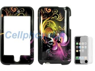 Ipod Touch 2nd 3rd Gen Vintage Butterfly Hard Case Cover + LCD