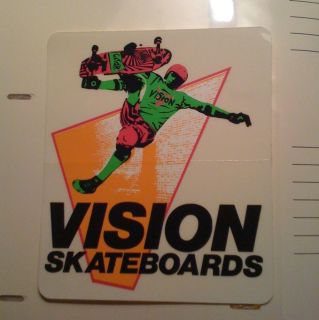 Vintage Skateboard Sticker Vision Powell Mark Alva Sims H Street Hobie 