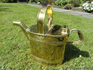 Beautiful Antique Brass Watering Can Indoor Water Can
