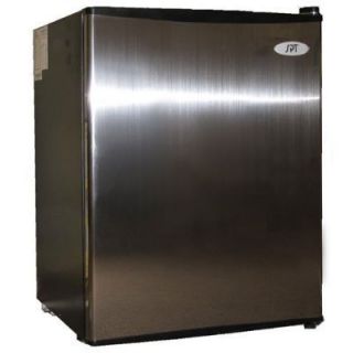 CU ft Compact Refrigerator Stainless Dorm Mini Fridge Office Small 