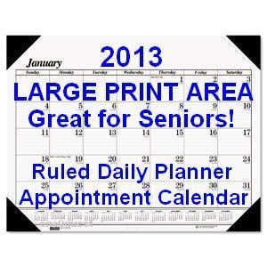   Monthly Desk Pad Calendar Daily Ruled Schedule Appointment Plan