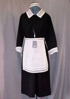 black french maid waitress housekeeper uniform costume 4 100