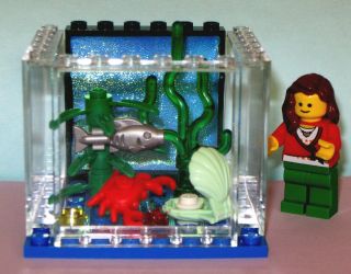 LEGO Custom Lg Fish Aquarium Animals Plant Pet Shop Crab Clam Sea Food 