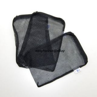 Aquarium Fish Tank Koi Pond Filter Media Bag w Zip 8 x 5 5 Black 
