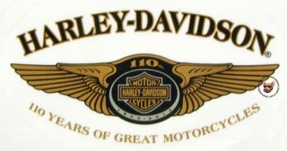 Harley Davidson 110th Anniversary Oval Decal Made in USA  