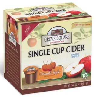 Grove Square Caramel Apple Cider K Cups for Keurig Brewers 18 Count 