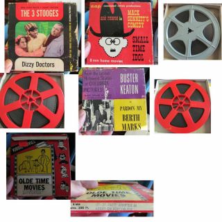   Vintage 8mm Movies Buster Keaton Mack Sennett Fatty Arbuckle 3 Stooges