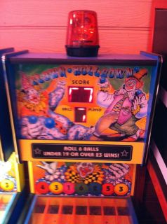   Clown Roll Down Coin Operated Arcade Machines Both in 1 Auction