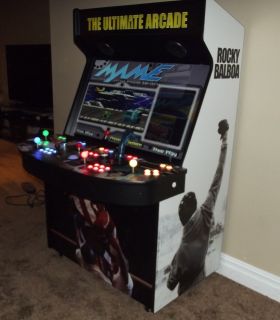 WOW 4 Player 46 LED Ultimate Home Video Arcade Game Mame TM