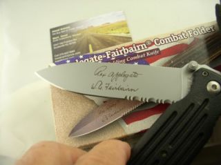 gerber applegate fairbairn combat folder knife mib