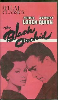 The Black Orchid Sophia Loren Anthony Quinn 1959 VHS