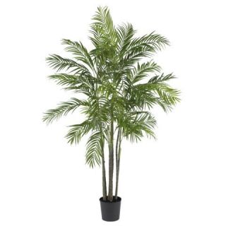 New 6 Ft Areca Silk Palm Tree Artificial Indoor Outdoor Plant Accent 