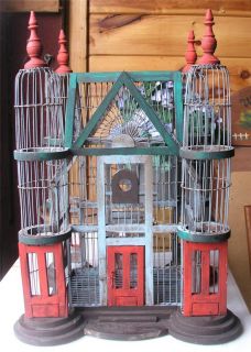   Find Antique Victorian Bird Cage Intricate Wood Metal Rare Aviary Cage