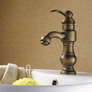 Luxury Single Handle Antique Brass Bathroom Faucet DL 2602