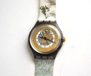 Automatic Swatch Watch Pitti Model SAM105 1994 1995 No Battery Needed 